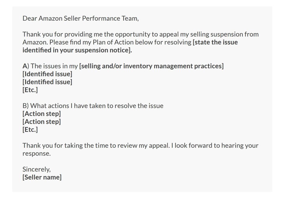 Amazon account suspended