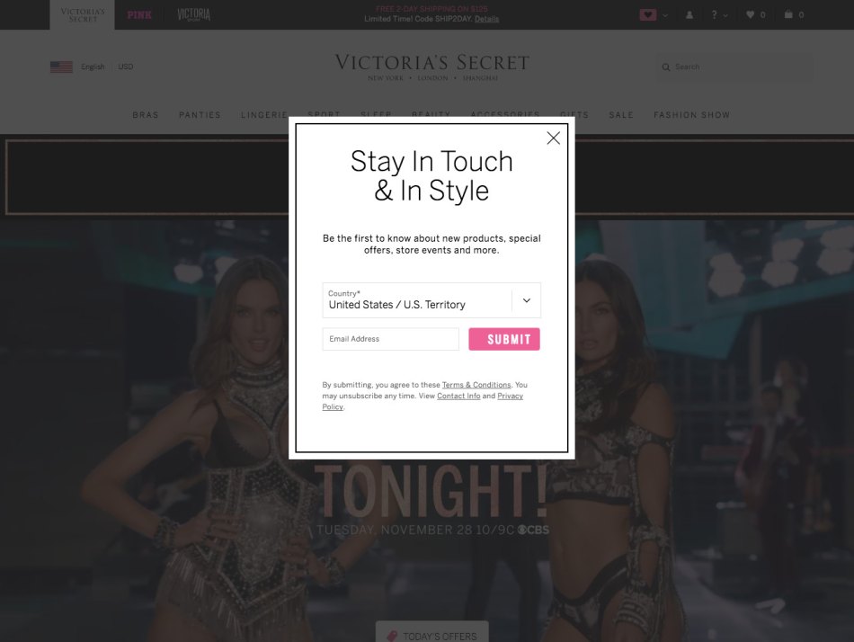 Victoria's Secret pop-up