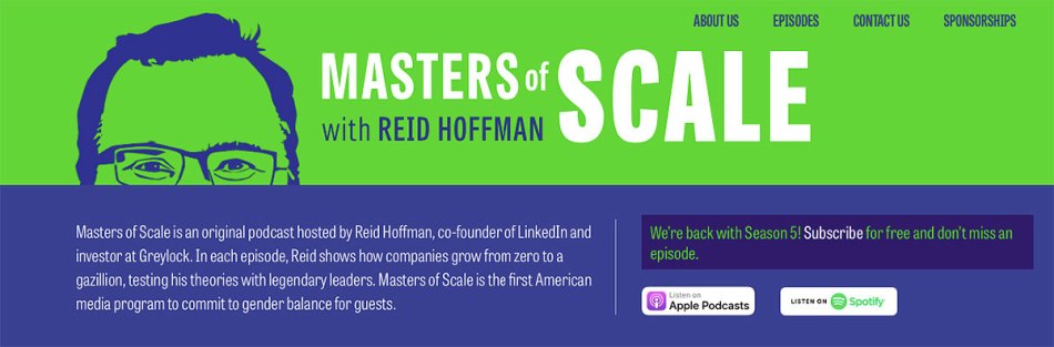 Masters of Scale Social Media Marketing Podcast