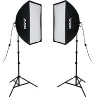 Smith Victor K71 3 Light 2600w Professional Studio Soft Box Kit