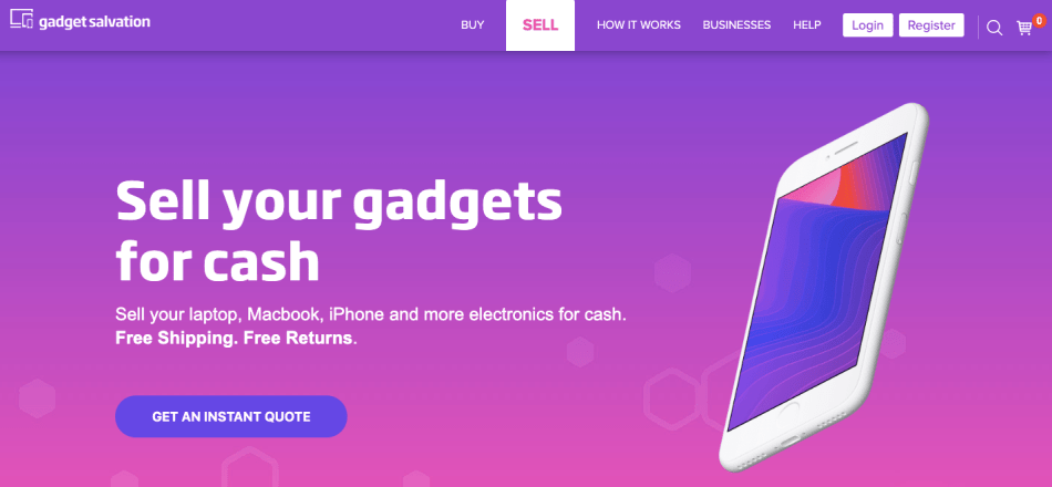 Gadget Salvation sell gadgets for cash