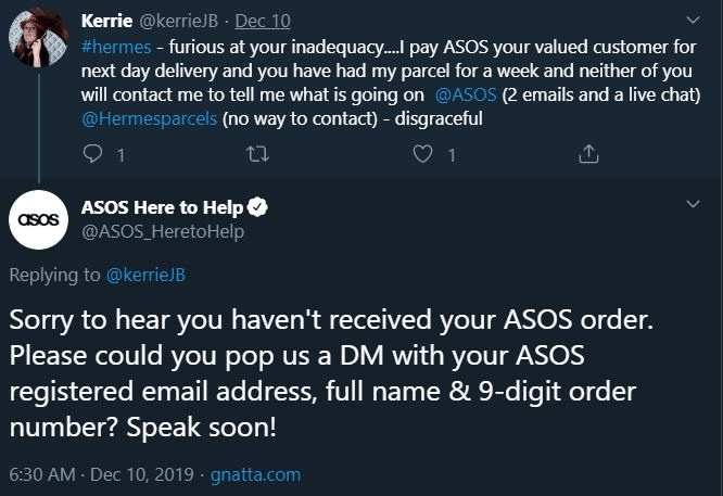 asos twitter