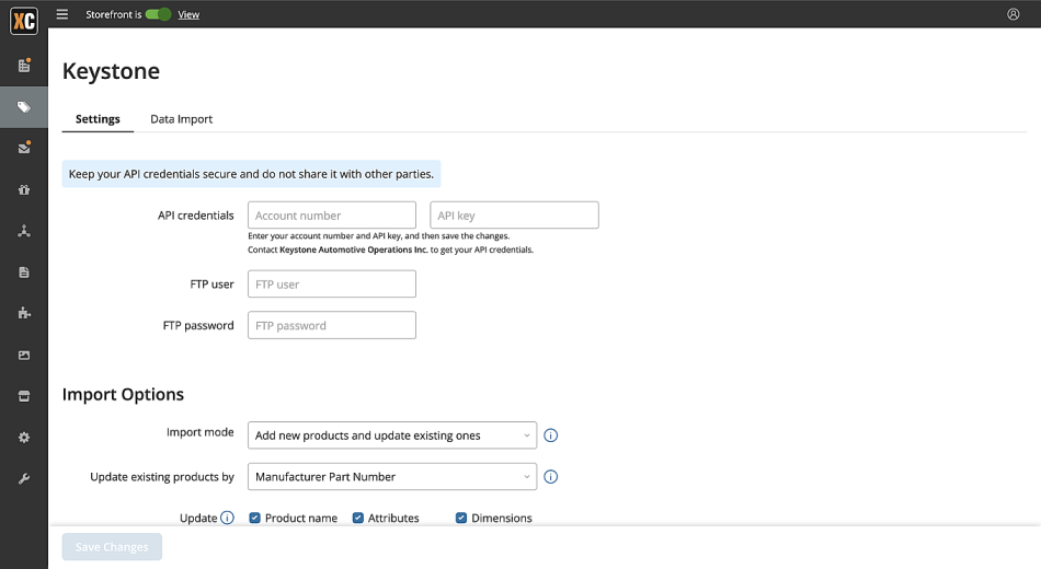 KAO API Configuration