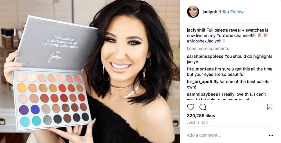 Morphe Cosmetics Influencer marketing