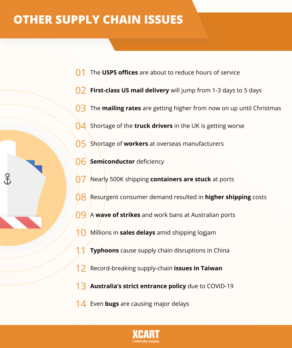 Shipping issues before the holiday season Infographic